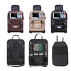 Otomobil organizatör yükseltme yeni 2pcs koltuk geri katlanabilir masa tepsisi seyahat çantası depolama değerlendirme.