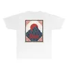 Rhude Brand Tshirt Womens and Mens Designer T Shirt RH077 Sunrise Stamp tryckt kortärmad t-shirt modekläder Bomull Tshirt Size S-XXL