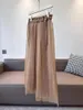 Skirts Spring And Summer Style Double Layer Mesh Satin Loose Simple Fashionable Skirt