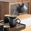 Teaware set matcha söt te set eftermiddag semi automatisk infuser keramisk lyx resor Kungfur juego de tazas kök köksvarig mzy