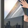 Adesivi per finestre Pellicola per la privacy Specchio unidirezionale Anti UV Adesivo in vetro autoadesivo Blocco solare Isolamento termico Tinta riflettente