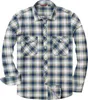 Men's Button-up Regular Long-sleeved Plaid Flannel Casual Shirt