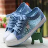 Casual Shoes Women's Mesh Canvas Summer Breathable Walking Ladies 2121 Fashion Hollow Low Top Vulcanized Footwear Zapatos Mujer