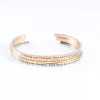 Bangles Mix kleur 316L roestvrijstalen gegraveerde positieve inspirerende quote manchet mantra armband bangle voor vrouwen mannen sieraden