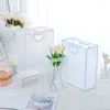 Gift Wrap Transparent Frosted Bags Handbag PVC Tote Bag Birthday Wedding Party For Guests Portable Packaging Small Business