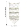 Tapeçarias 3 camadas de bonecas de pelúcia armazenamento malha net montagem na parede macrame hammock boho casa decorações crianças quarto brinquedos organizador