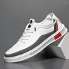 Walking Shoes Men's Leather Business Casual With Korean Version Of Youth Fashion Trend Sports Board Added Inside