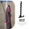 Hangers Foldable Clothes Drying Rack Metal Garment Folding Clothing Coat Racks For No Punching Wall-mounted