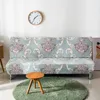 Housses de chaise Housse de canapé tout compris Floral sans accoudoir Housse de protection élastique universelle pour lit extensible