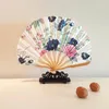 Decorative Figurines Chinese Fan Wedding Hand Silk Cloth Durable Convenient Opening And Closing Folding Creative Shell Small