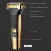 Clippers Kemei Multifunctional Men Electric Foil Shaver Gold Reciprocating Razor Nose Ear Trimmer 3 In 1 USB Hair Cutting Machine Clipper