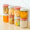 Storage Bottles 2 Pcs Glass Jar Tea Sealing Containers Kitchen Canisters Food With Lids Grade Sealed