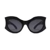 Designer Bb Sunglasses Women's Irregular Shape Acetate Glasses B Brand Gold logoB Men's UV Sunglasses 6061