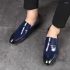 Scarpe eleganti da uomo in pelle casual di marca oxford fatte a mano mocassini da guida mocassini per scarpe con nappe italiane