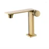 Bathroom Sink Faucets Tuqiu Gun Grey Basin Brushed Gold Mixer & Cold Solid Brass Deck Mounted Lavatory Tap Black