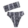 Kvinnors badkläder Två baddräkt Cut Print Piece Up Leg Sexig rand Lace High Bikini Set Swimwears Tankinis Sunflower Romper