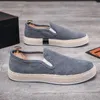 Casual Shoes Men Sneakers Flat Summer Corduroy Fisherman's Male Slip-on Cloth Trendy Men's