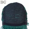 Perruques BCHR perruque de Cosplay courte vert foncé perruque synthétique pour femmes ou hommes perruques de cheveux de couleur naturelle droite partie libre