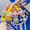 Poupées d'anime de dessin animé avec sept porte-clés de perles de dragon, porte-clés de voiture Sun Wukong, accessoires suspendus, machines à griffes, petits cadeaux en gros