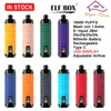 Nouveau ELF BOX 16000 Puffs SHISHA 16K Vapes Boîte numérique Jetable Vape Pen Kits de dispositifs jetables E Cigarette 12 Saveurs 600mAh Batterie 28ml Pod Big Vapor