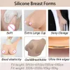 Bröstplatta silikonbröstformer med falska vagina byxor Ställ in realistiska falska bröst fitta skinkförstärkare för crossdresser transgender 240330