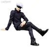 Anime manga ny gojo satoru 10cm anime jujutsu kaisen action figur itadori yuji sittande nudelproppsmodell leksaker japanska dockor hobbyer 240401