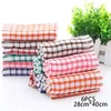 Tea Napkins 6PCS Cotton Kitchen Towel Absorbent Clean Dish Towels Kichen Cleaning Supplies