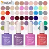 Venalisa Gel-Nagellack, 7,5 ml, weiße Kappe, Glas-Nagelgel-Nagellack, NoWipe Top Soak Off UV-LED-Nagellack, glitzerndes Farbgel 240318