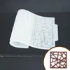 Moldes de cozimento Arte Hollow Squage Folhe de Chocolate Folha de Silicone Folida FONDANT Sobessert Decoração de bolo de estêncil