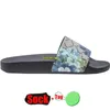 Sandálias de designer chinelos flor floral borracha slides vermelho verde perseguição piscina sliders plana engrenagem slole sandales para homens mulheres pantoufle luxo claquette chaussure