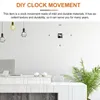 Clocks Accessories DIY Noiseless Clock Movement Simple Mechanism Quartz Supplies Plastic