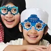 Party Decoration Paper Glasses EID Mubarak 2024 Ramadan Decorations For Home Islamic Muslim Po Booth Props Gifts Al Adha Supplies