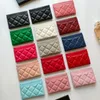 Designerkortshållare CC Purse Women Wallet Wallet äkta läder Kvinnor Korthållare Key Ring Credit Coin Mini Wallet Bag Korthållare Kvinnor Plånbok Partihandel Ingen låda