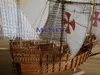 Velero clásico a escala de madera, barco de madera 150, kits de modelos de ensamblaje de SANTA MARIA 240319