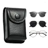 Sacs de rangement universels portables, étui à lunettes en cuir, voyage domestique, sac à lunettes à la mode et généreux, lunettes de soleil