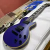 chitarra elettrica personalizzata, colore viola, corpo in mogano, tastiera in palissandro, finitura satinata, pickup attivi, spedizione gratuita