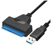 Connecteurs de câbles d'ordinateur S USB 3.0 vers SATA Adaptateur Convertisseur pour 2,5 pouces SSD / HDD Support UASP Transmission de données haute vitesse Drop Del Otcaa