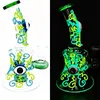 Heady Glass Bongs Nargile/Sıcak Satış Boyalı Gece Cam Nargile, Boru, Sigara Seti ve Baca Avrupa ve Amerika, 6.9in