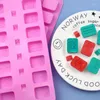 Formy do pieczenia seria MAHJONG Silikonowa forma czekoladowa z kolorową sub -lodową siatką model domowy narzędzie DIY XG657