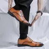 Klädskor parzival oxford mens formella affärs snörning äkta läder minimalist för män pekade tå casual