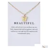 Anhänger Halsketten BK Preis Damen Acryl Schmetterling Anhänger Halsketten Sexy Schlüsselbein Seil Kette Schmuck Dame Halskette mit Gold Weiß C Dhtww