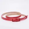 Cinture Cintura in PU ultrasottile da 1,2 cm Cintura casual monocromatica Accessori per abbigliamento per ragazze viola e rosso all'ingrosso 1 pezzo Q240401