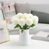 Dekorativa blommor konstgjorda krysantemum boll mammor siden för bröllop centerpieces arrangemang party hem diy dekor 20 st