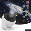 Altra elettronica Luce notturna Proiettore galattico Cielo stellato Ruota a 360 ° Lampada planetario per camera da letto per bambini Regalo di San Valentino Matrimonio Dhjzm