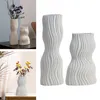 Vases Water Pleated Ceramic Flower Vase Simple Modern Geometric Arrangement For Home Party Decor