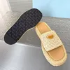 Hand Woven Designer Slides Slippers Platform Heels Sliders Mule Women Summer Beach Clogs Slipper Room Sandals Hollow Out Sandal Flat Sandale Sandals Top Quality