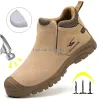 Boots Fashion Men Insulated 6kv Safety Shoes with Plastic Toe Work Safety Boots Breathable Conctrution Insulation Work Shoes Man Boots