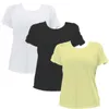 Camisetas femininas 2024 esportes de manga curta solta gelo-fresco de secagem rápida yoga camiseta emagrecimento respirável fitness topo alta elasticidade