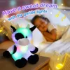 38 cm koe pop speelgoed met muzikaal LED-licht Kawaii gloeiende knuffels katoen schattig kalf slaapliedje knuffels cadeau voor meisjes 240325