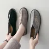 Повседневная обувь Весенне-осенняя замшевая мужская тканевая базовая обувь в китайском стиле для ленивого рыбака